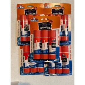 Elmer's Giant Glue Sticks 15 pack!! 2.31 oz Washable Disappearing Purple